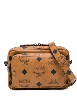 MCM маленькая сумка Aren Maxi с монограммой, коричневый