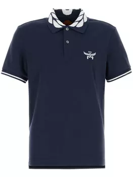 MCM рубашка поло из ткани пике, синий