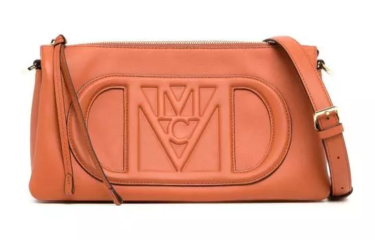 MCM Сумка через плечо из коровьей кожи, женская, небольшого размера, коричневого цвета