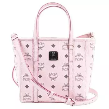 MCM Сумка-корзина, сумка-шоппер, сумка через плечо, сумка на плечо, женская мини-сумка светло-розового цвета