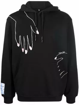 MCQ худи с принтом, черный