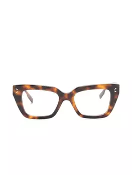 MCQ очки в квадратной оправе черепаховой расцветки, коричневый