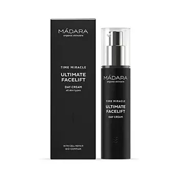 MDARA Органический уход за кожей Time Miracle Ultimate Дневной крем для подтяжки лица 50 мл с гиалуроновой кислотой Уникальная антивозрастная формула для веганов