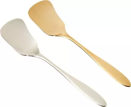 ME-7110 Столовые приборы Ложка для мороженого, Bonmelt, набор из золота и серебра, медь WAHEI FREIZ, Gold,Silver
