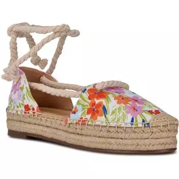 Meaks 7 женские парусиновые сандалии на платформе с завязкой на щиколотке Nine West