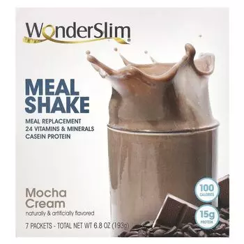 Meal Shake, Крем мокко, 7 пакетов по 28 г каждый Wonderslim