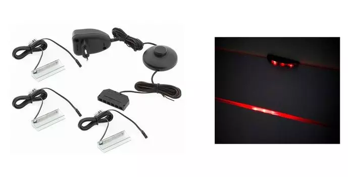 Мебель24 светодиодных светильника SOHO, красный, для гостиной (3 шт.) Furniture24