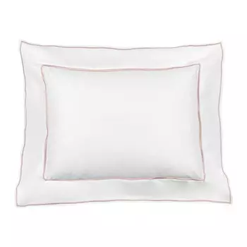 Мебельная подушка из хлопкового атласа - Остров Fazzini Atelier, цвет Bianco/Rosa