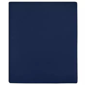 Мебельная простыня 2 шт. трикотаж темно-синий 90x200 см хлопок - простыня 136231 Vidaxl