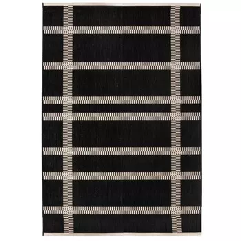 Мебельный ковер с полосатым рисунком - Паомия Vivaraise, черный