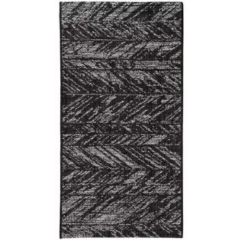 Мебельный ковер с рисунком шеврон - Evora Vivaraise, черный