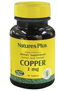 Медь 3мг 90таблеток Natures Plus