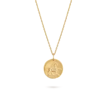 Медальон Van Cleef & Arpels Zodiaque Leonis (Лев), 18-ct желтое золото