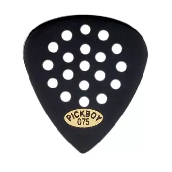 Медиаторы для джазовой гитары Pick Boy Pos-a-Grip, черные (10 шт.), 0,75 мм