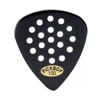 Медиаторы Pick Boy Pos-a-Grip, черные для джазовой гитары (10 шт.), 1,0 мм