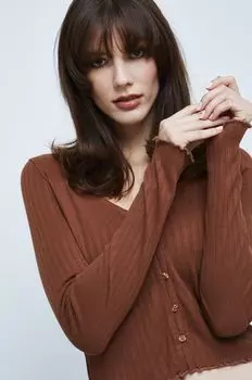 Медицина с длинным рукавом Medicine, коричневый