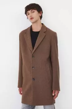 Medicine плащ с добавлением шерсти, коричневый