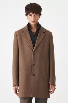 Medicine плащ с добавлением шерсти, коричневый