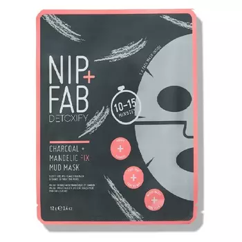 Медицинская маска charcoal + mandelic fix mud mask Nip+Fab, вес 12 гр.