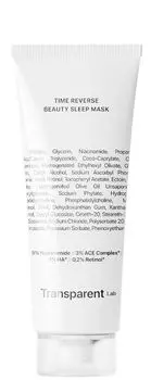Медицинская маска Transparent Lab Time Reverse Beauty Sleep Mask, 75 мл