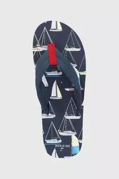 Медицинские шлепанцы Medicine, темно-синий