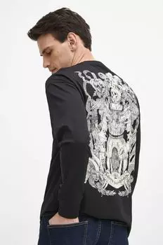 Медицинский хлопок с длинными рукавами Medicine, черный