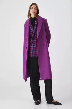 Медицинский плащ с добавлением шерсти Medicine, фиолетовый