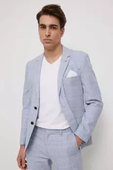 Медицинский жилет из смесового льна Medicine, синий