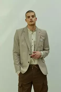 Медицинский жилет из смесового льна Medicine, бежевый