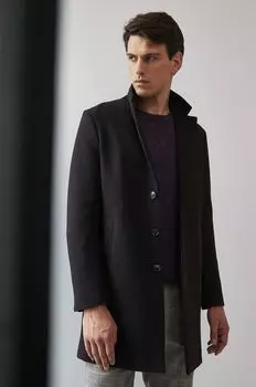 Медицинское пальто из смесовой шерсти Medicine, бордовый