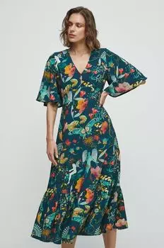 Медицинское платье Medicine, бирюзовый