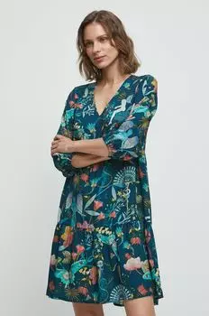 Медицинское платье Medicine, бирюзовый