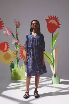 Медицинское платье Medicine, бирюзовый