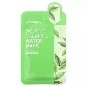 MEDIHEAL Double Calming Water Beauty Mask, 1 тканевая маска, 0,68 жидких унций (20 мл)