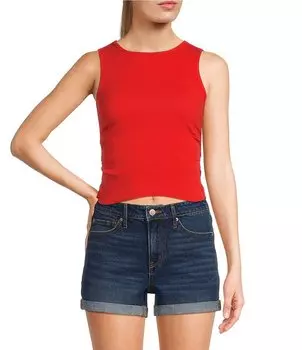 Медная майка со сборками по бокам Copper Key, красный