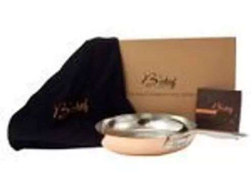 Медная сковорода "B'Chef" 28 см | Подходит для индукционных плит со стальным сердечником Baumalu