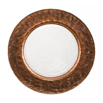 Медная тарелка для зарядного устройства Kaya, стакан d: 34 см Eisch, медный/прозрачный