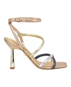 Медные босоножки на высоком каблуке Lola Cruz, желтый