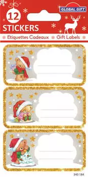 Медведь Рождественские Этикетки Inna marka