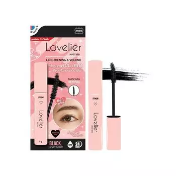 Mee Тушь для ресниц Lovelier, удлиняющая объем, 5г. Черный, Black