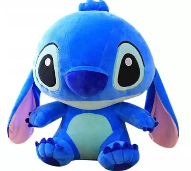 МЕГА БОЛЬШАЯ плюшевая игрушка-талисман STICH LILO AND STITCH BLUE XXL 80 см Inna marka