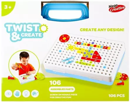 Mega Creative, Блоки-мозаика для скручивания Game Drill 482948