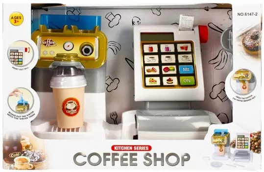 Mega Creative, Кассовый аппарат с аксессуарами, Кафе 481442
