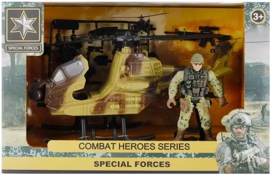 Mega Creative, Военный катер с вертолетом и аксессуарами, 500258