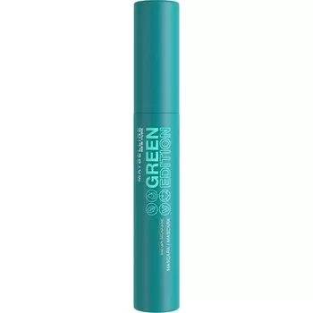 Мега-тушь для объема и длины Green Edition с натуральной веганской формулой — № 01, черная, 9 мл, Maybelline New York