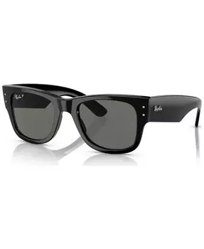 Mega Wayfarer 51 унисекс поляризованные солнцезащитные очки Ray-Ban, черный