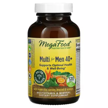 MegaFood, мультивитамины для мужчин старше 40 лет, 120 таблеток