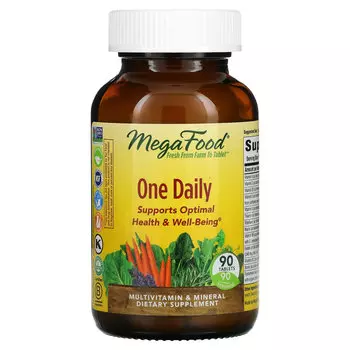 MegaFood, One Daily, витамины для приема один раз в день, 90 таблеток