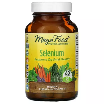 MegaFood, селен, 60 таблеток