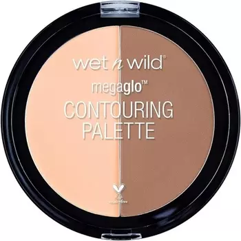 Megaglo Contouring Palette Дуэт пудры для контуринга лица для безупречной скульптуры лица Dulce De Leche, Wet 'N' Wild